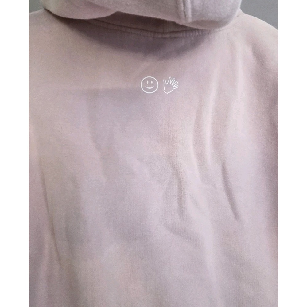Glossier Original Pink Long Sleeve Hoodie Women's MEDIUM - Picture 3 of 13